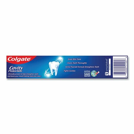 Colgate Cavity Protection Toothpaste, Regular Flavor, 2.5 oz Tube, PK24, 24PK 51105